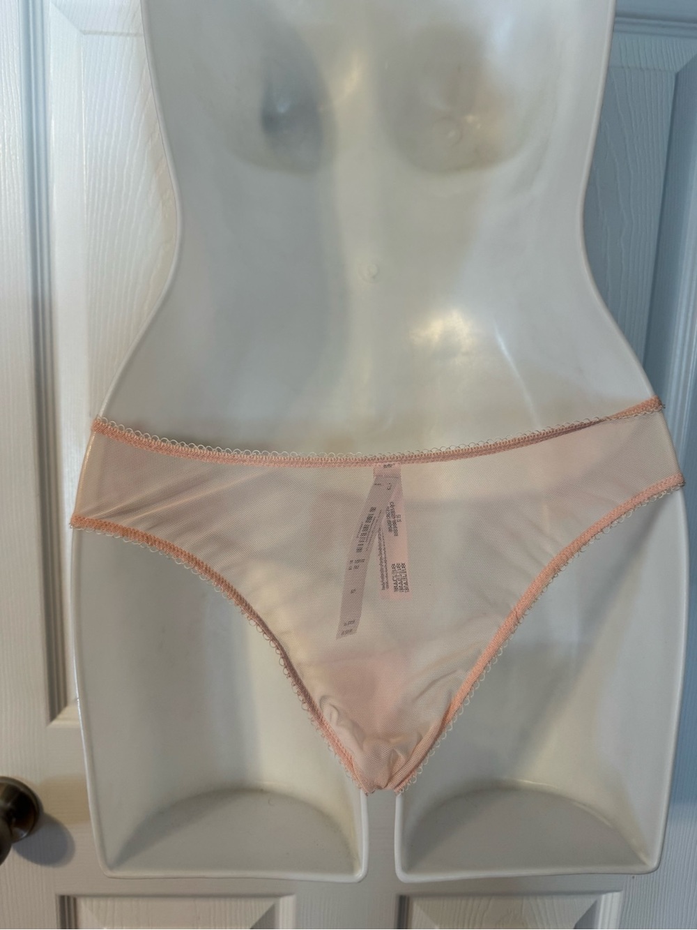 VICTORIA'S SECRET M PINK EMBROIDERED FLORAL HIGH LEG BRAZILIAN PANTIES NWT $30 - Picture 11 of 14
